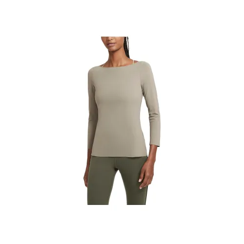 nike Yoga Luxe Стандартная T-рубашка Женская Светло-армейский зеленый