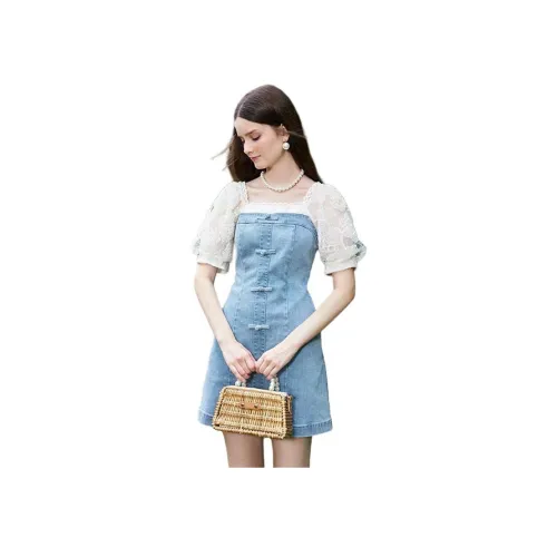 AIVEI Короткое платье с короткими рукавами женское