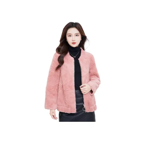 BILISISHANYANG Мех Пальто Женское