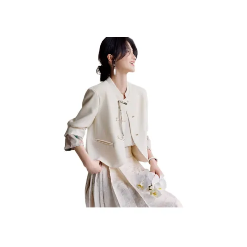 XWI Экрю Женское короткое пальто