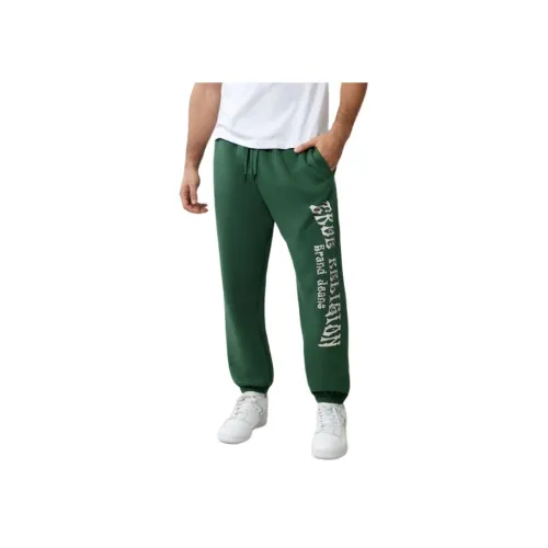 TRUE RELIGION Повседневные брюки Мужские Зеленые