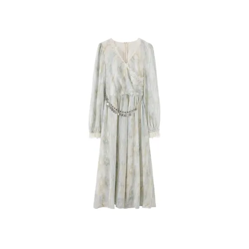 JOSR Длинное платье с длинными рукавами женское