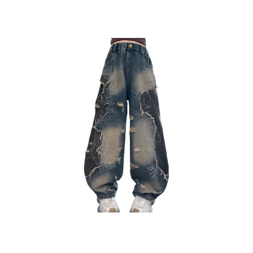 YOUMIWU Винтаж Школьные Джинсы