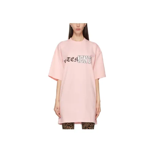 Vetements Розовые Женские Футболки