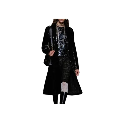 CHANEL Черные Женские Кожаные Куртки