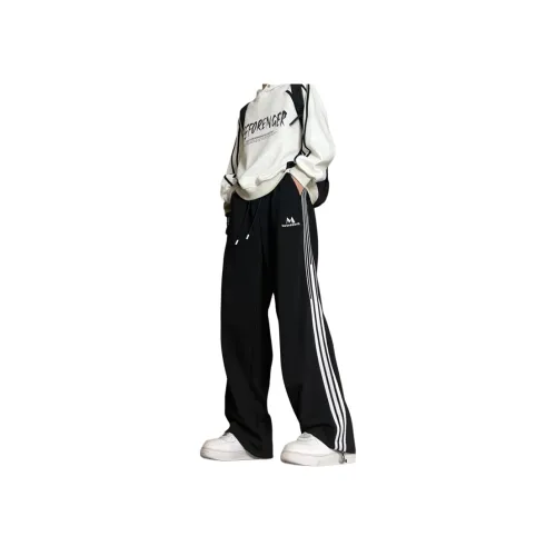 HSWLD Черные Унисекс Повседневные Штаны