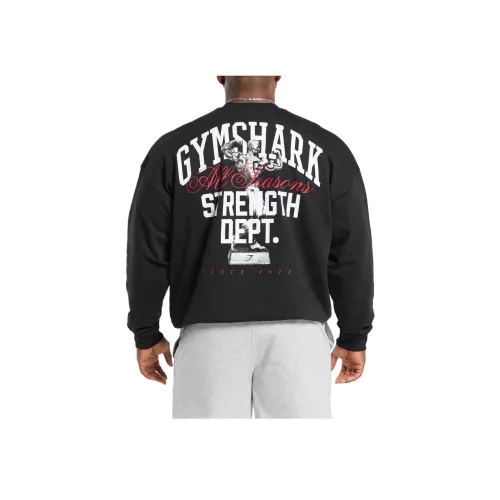 GYMSHARK Черные Мужские Свитшоты