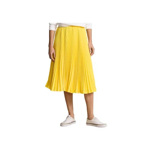 Polo Ralph Lauren SS24 Повседневный Длинный Юбка Женские Зеленый Фиолетовый Желтый