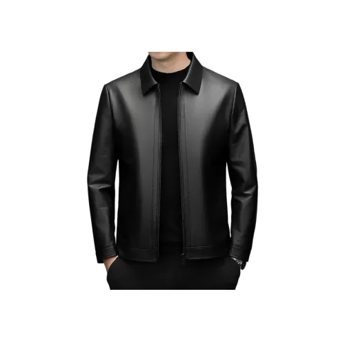 H YXIANG Кожа Куртка Женская