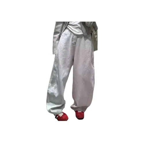 ZXBY Белый Серый Женские Повседневные Штаны