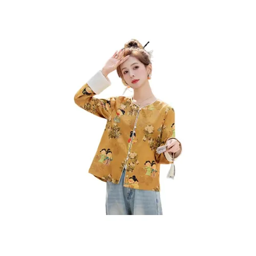 MJ Цвет изображения Женские Короткие пальто