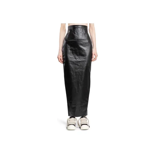 RICK OWENS Черная Женская Повседневная Длинная Юбка