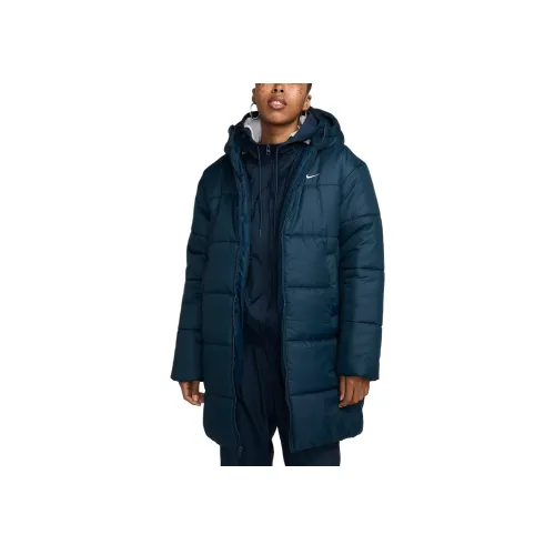 Nike Therma Форма Sportswear Классический Puffer PARKA Пальто Женские Arsenal Морской синий Белый