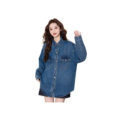 Tonlion Средне-голубые Женские Рубашки