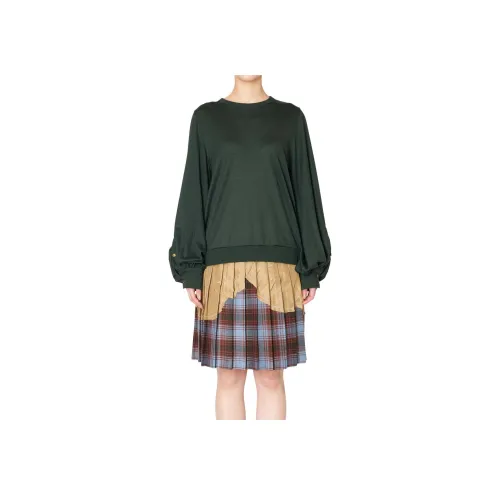 Kolor FW24 Свитер Женский Темно-зеленый