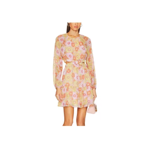 STEVE MADDEN Длинное платье с длинными рукавами женское многоцветное