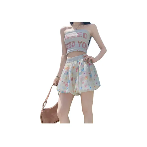 NVRFRGT Белые Женские Повседневные Шорты