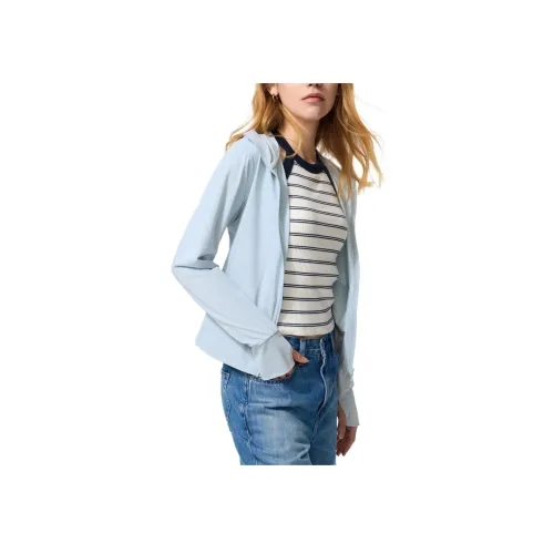 UNIQLO Аква-синий Женская одежда с защитой от УФ-лучей