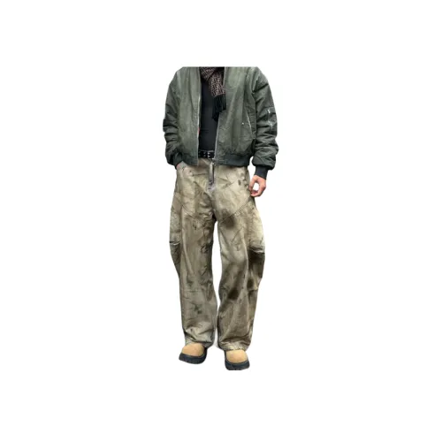 YGHOME OFFICIAL Коричневый Унисекс Джинсы