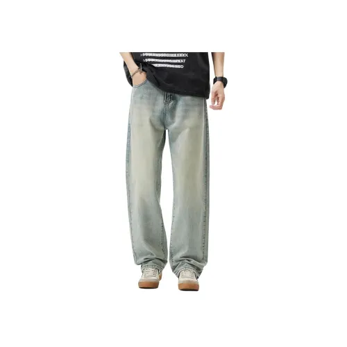 IZZUE Светло-синие Унисекс Джинсы