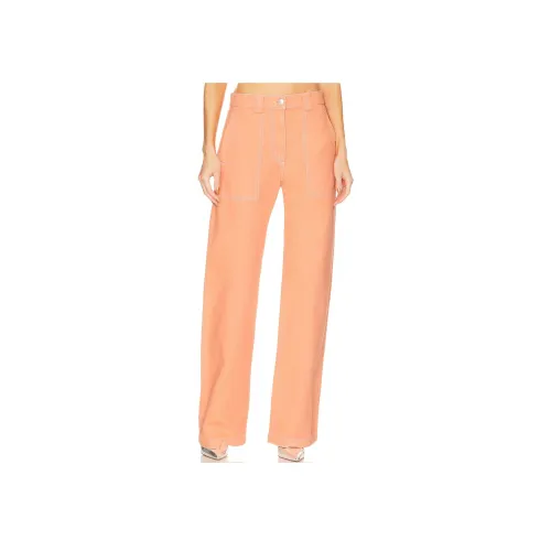 MSGM Повседневные брюки Женские Оранжевые