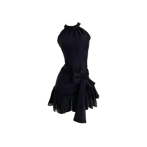 AFGGD Черные Женские Платья без рукавов