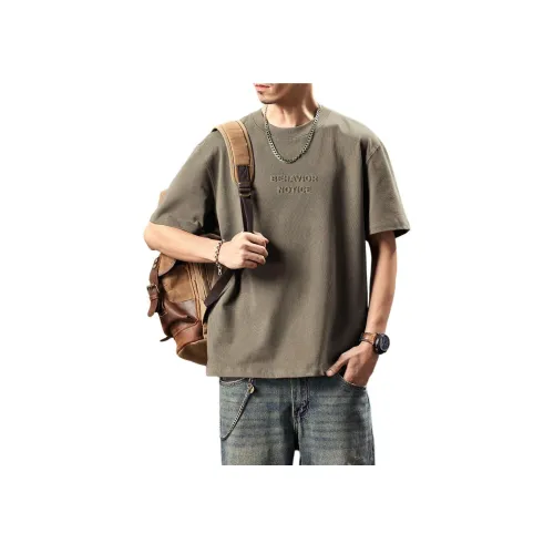 PERDONTOO 100% хлопок Короткий рукав Т-рубашка Мужская