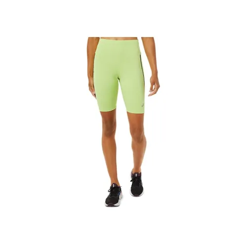 Asics Race Sprinter TIGHT Логотип Спортивные шорты Женские Лаймово-зеленый