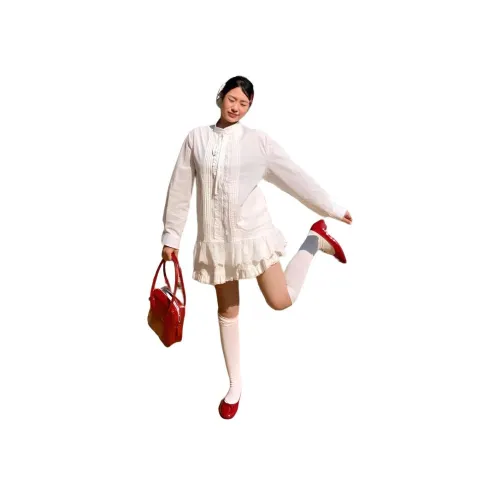 CHARM GLOW Белые Женские Рубашки