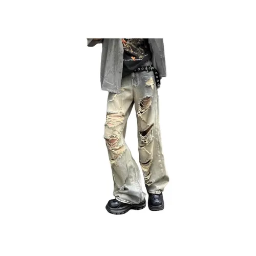 GOODHENLCE Синий ✯✯✯✯✯ Унисекс Джинсы