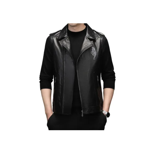 H YXIANG Кожа Куртка Женская