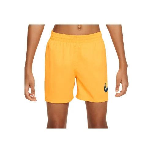 Детский купальник Nike Swoosh желтый для детей 3-7 лет