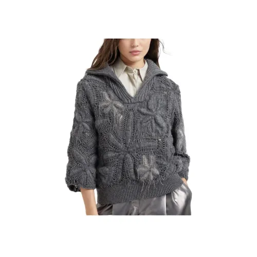 Brunello Cucinelli Серый Женская Трикотажная Одежда