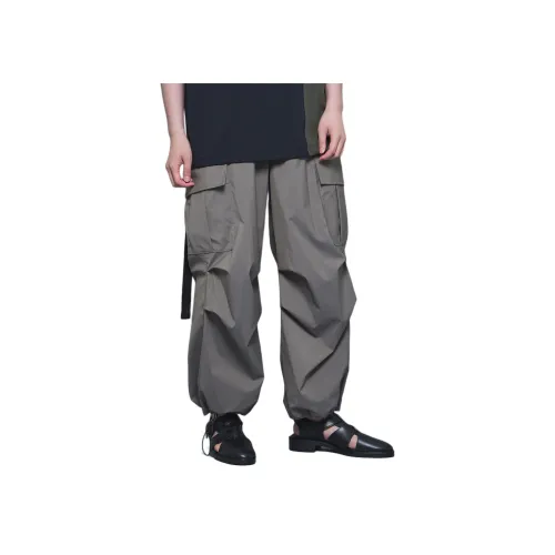 UNITED TOKYO FW24 Карго Брюки Мужские Серый Бежевый