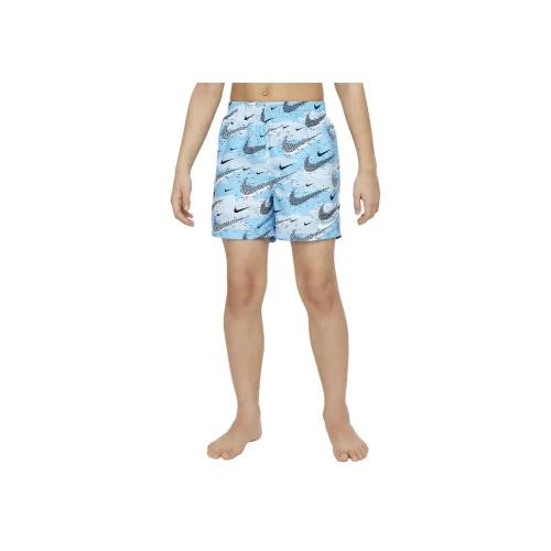 Nike Плавание Флок Детский Купальник Детский Водолея Синий