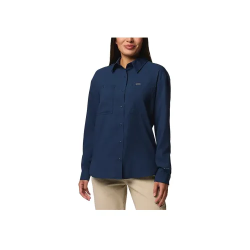 Рубашка Columbia co-brand Silver Ridge Женская Морской Синий