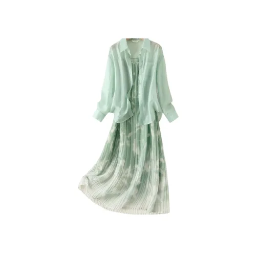 IHIMI Комплект с юбкой Женские 2 шт Light Shadow Green