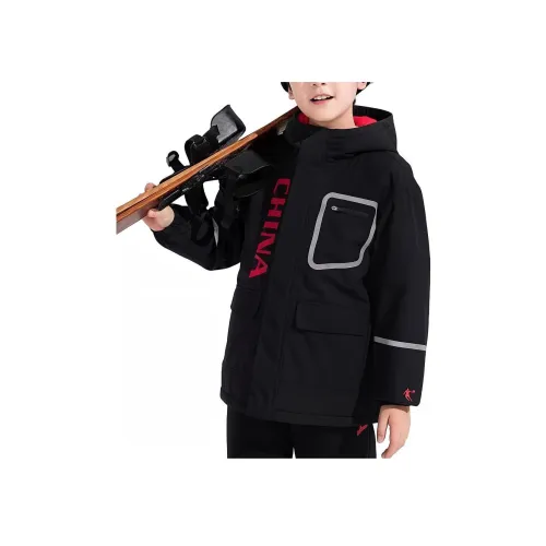 QIAODAN Ветровка Черная Подростки