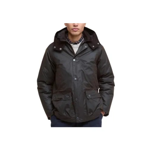 BARBOUR Мужские куртки темно-коричневого цвета
