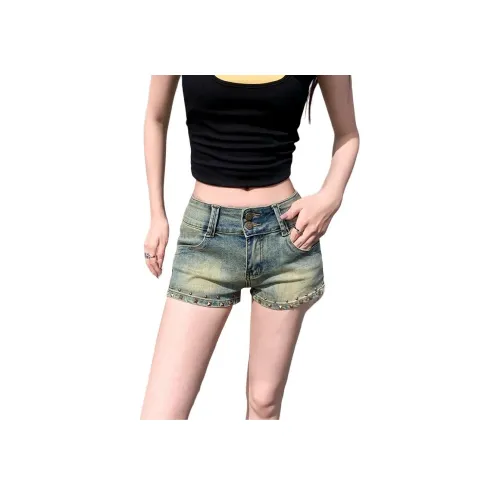 KULAIYA Ностальгический синий Женские джинсовые шорты