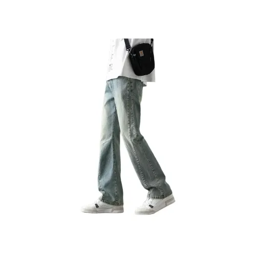 CHENYING Джинсы Унисекс Ностальгический Синий