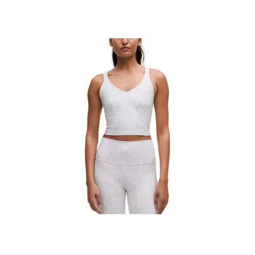 Lululemon Align™ Nulu™ Майка Светлая Поддержка A B Чашка Спортивное белье Женское Белое