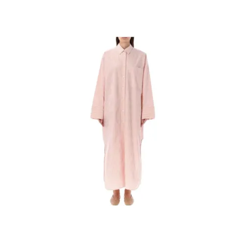 By Malene Birger Розовые Женские Длинные Платья с Рукавами