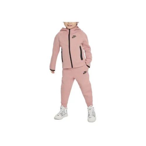 nike Kids Комплекты Детская одежда Sportswear Tech Fleece Full Zip Набор Розовый Infant And Toddler