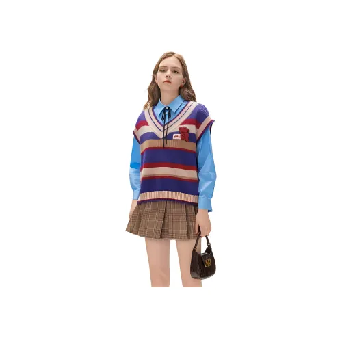 JORYAweekend Жилет Женские Радужный Полосы