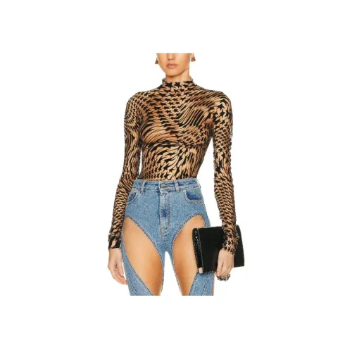 Mugler Черные Женские Т-рубашки