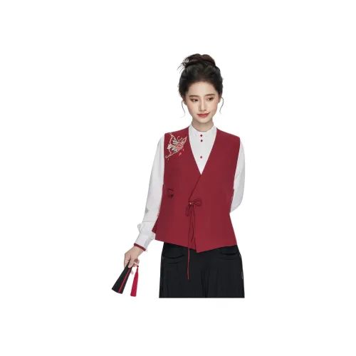 XINGHEHANGE Red Women's Vest  
XINGHEHANGE Красный Женский Жилет