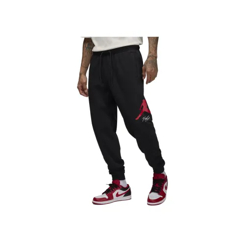 Jordan Essentials Мужской Флис Baseline Trousers Повседневные брюки Мужской Черный