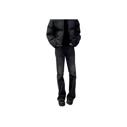 CARE NOTE Ночные черные унисекс джинсы