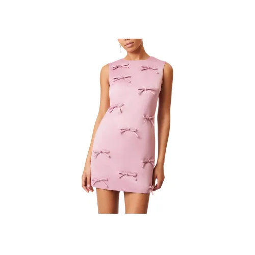 ELLIATTCOLLECTIVE Розовый Арочный Прямое Платье Без Рукавов Женское